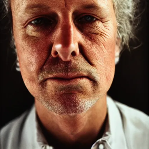 Prompt: face portrait of a swedish man, politically left wing, photo by annie leibovitz