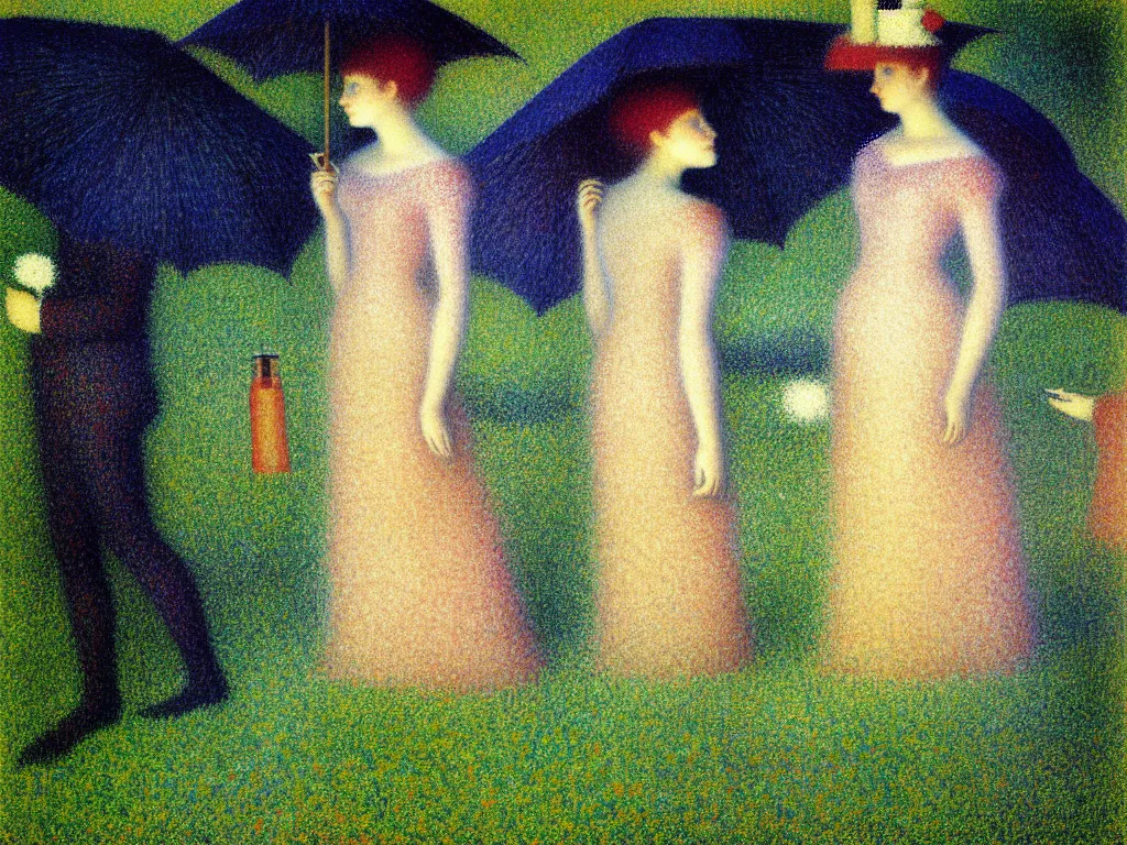 Prompt: fragrance advertising campaign by georges seurat, very beautiful, highly detailed, intricate