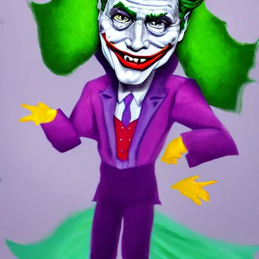 Image similar to the joker in a tutu, high definition, photorealistic,