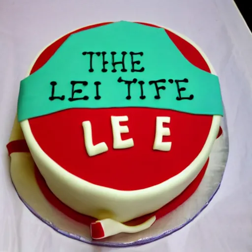 Image similar to the cake is a lie