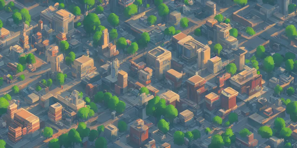 Prompt: rpg isometric top view of a lovely city, game asset, cory loftis, james gilleard, atey ghailan, makoto shinkai, goro fujita, studio ghibli, rim light, exquisite lighting, clear focus, very coherent, plain background, soft painting