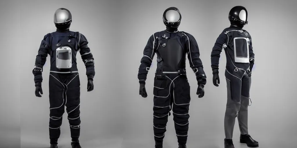 Image similar to photo of high-tech space suit design exoskelet