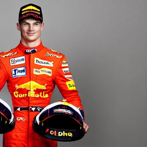 Prompt: max verstappen, dream job, professional portrait, photo