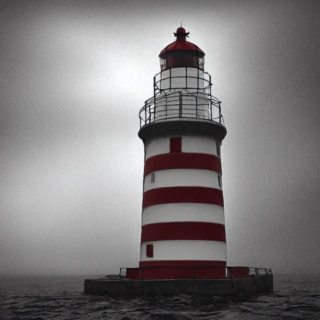 Image similar to a beautiful view of silent hill lighthouse, ultra detailed