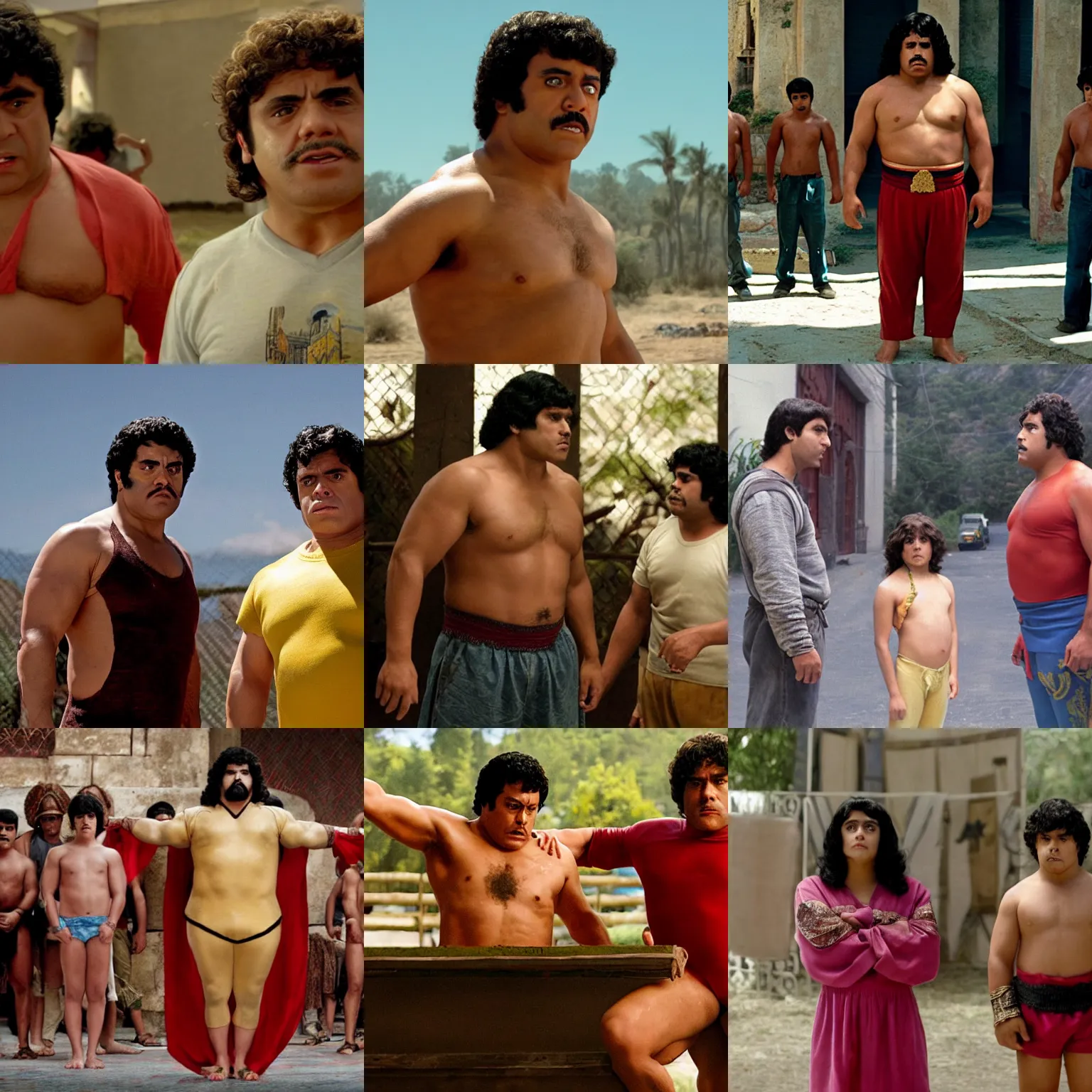 Prompt: a film still from nacho libre ( 2 0 0 6 )