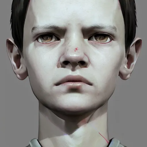 Image similar to Portrait of Eleven by Yoji Shinkawa, octane render