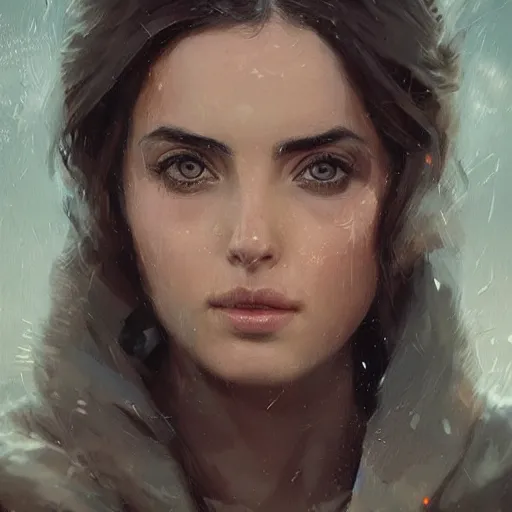 Prompt: “ portrait of ana de armas by greg rutkowski, young, attractive, highly detailed portrait, scifi, digital painting, artstation, concept art, smooth, sharp foccus ilustration, artstation hq ”