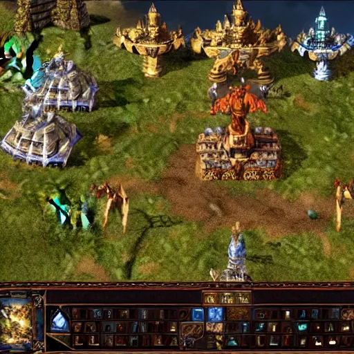 Prompt: a screenshot from heroes of might and magic 3