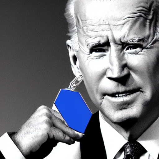 Prompt: Joe Biden awarding the Presidential Medal of Freedom to Batman