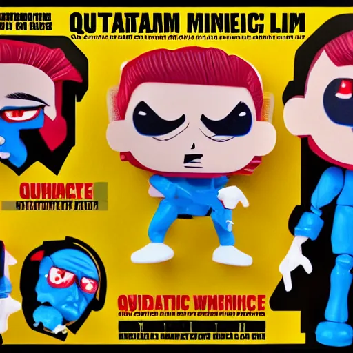 Prompt: quantum mechanics, stop motion vinyl action figure, plastic, toy, butcher billy style