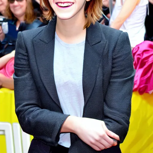 Image similar to Emma Watson smiling 8k