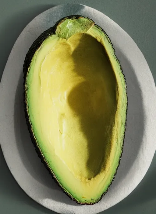 Prompt: jeff goldblum inside avocado