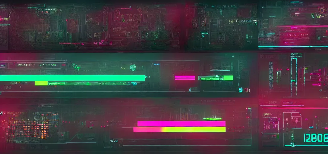 Cyberpunk 2077 UI Art - _vbstract.interfæce/