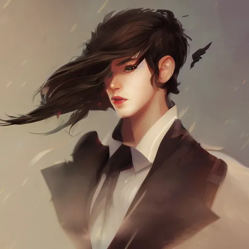 Prompt: : 3 muses flyingover man, character art, illustration, elegant, 2d, ultra highly detailed, digital painting, smooth, sharp focus, artstation, pixiv,