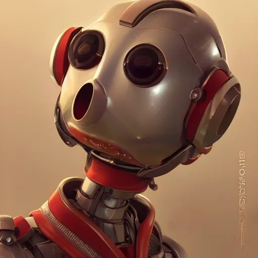 Image similar to a 3 d film animation still portrait of a cute robot, finely detailed features, water, sun, gapmoe yandere grimdark, trending on pixiv fanbox, painted by bill presing, takashi takeuchi, pixar, gaston bussiere, craig mullins, artstation, pixv, ghibli, 3 d,