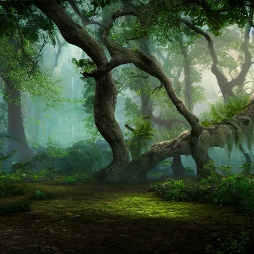 Prompt: fabulous, otherworlds forest in a wonderful fantasy world, ultrarealistic, ultradetailed, 8 k