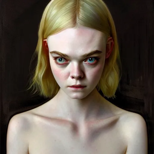 Image similar to symmetry!! portrait of elle fanning in dark souls in the world of andrew wyeth, horror, fashion, dark!! intricate, elegant, highly detailed, digital painting, artstation, concept art, smooth, sharp focus, illustration, art by artgerm and greg rutkowski and alphonse mucha