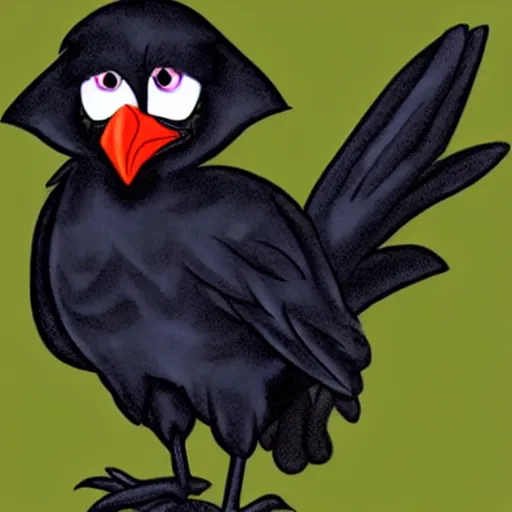 Image similar to an anthropomorphic crow fursona wearing a lab coat, deviantart, furry art