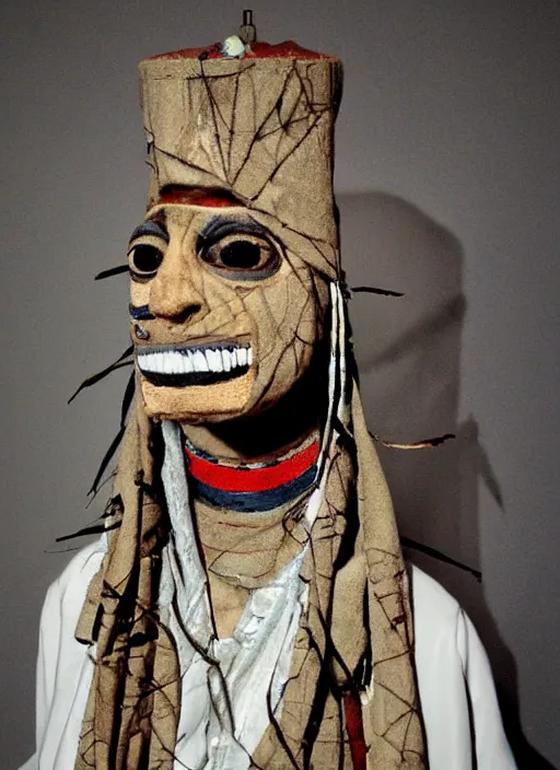 Prompt: creepy mummy shaman by mothmeister