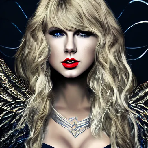 Prompt: extremely detailed digital art of taylor swift as a sorceress, 8K trending on artstation