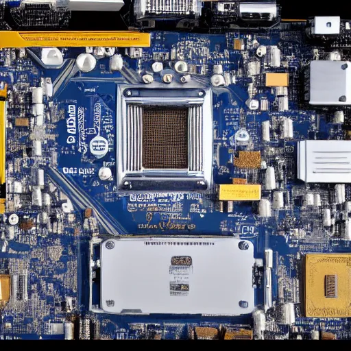 Image similar to Highly detailed photo of Mount Olympus as dusty ancient computer motherboard, 4K, highly detailed