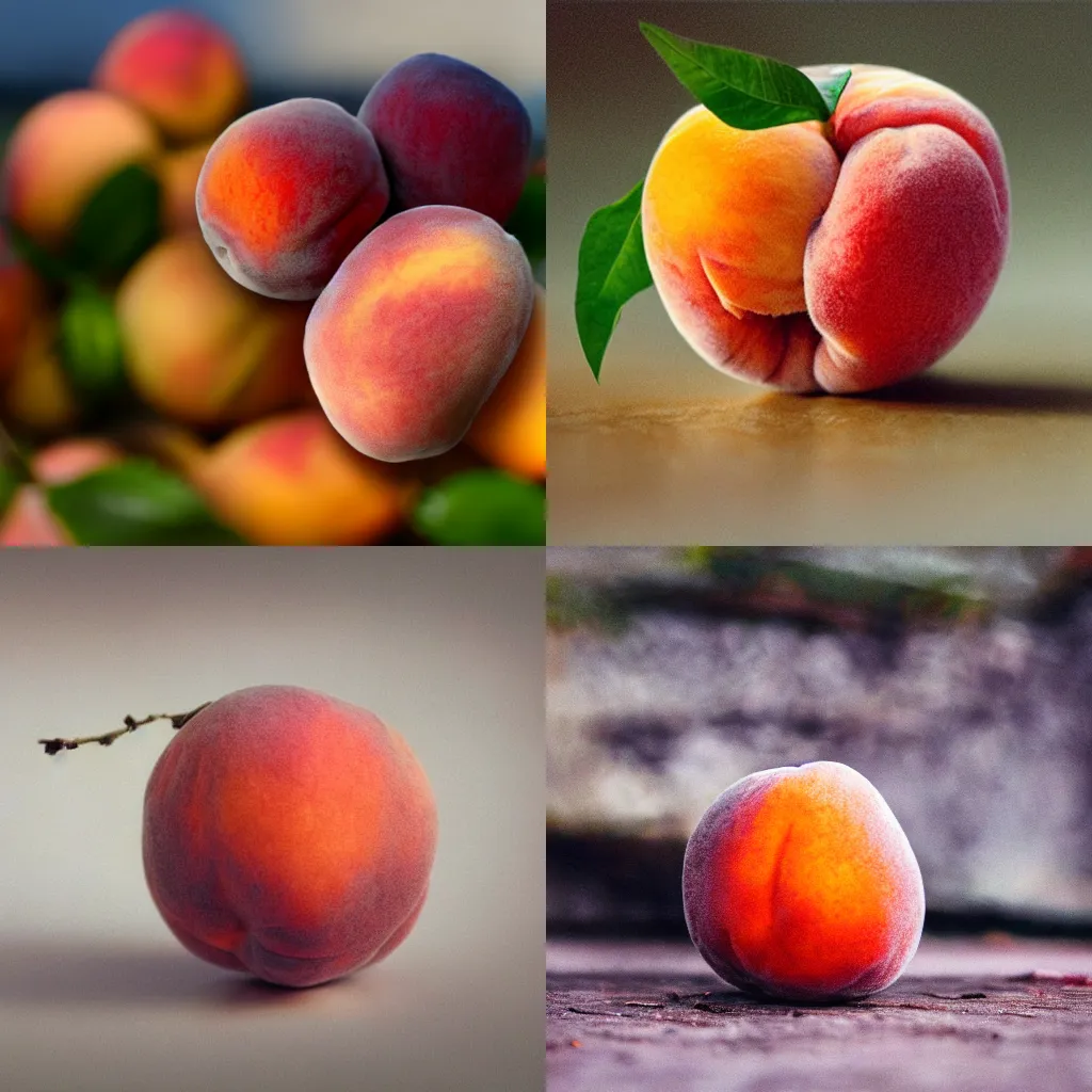 Prompt: the last peach on earth