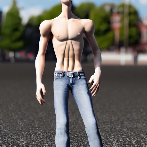 Image similar to skinny giga chad, highly detailed, high quality, hd, canon 3 0 0 mm, professional photographer, 4 0 mp, lifelike, top - rated, award winning, realistic, sharp, no blur, edited, corrected, trending