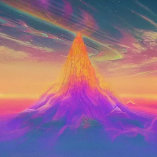 Image similar to Shots of an unreleased spiritual marvel movie, landscape, 8K, photorealistic, high cohesiveness, psychedelic, concept art, vaporwave