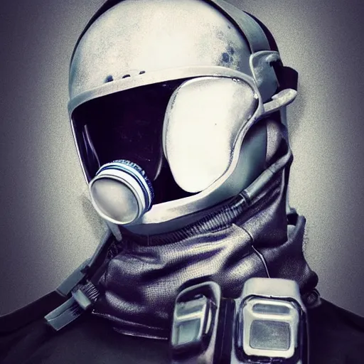 Image similar to woman with s 1 0 gas mask and a tactical uniform, mechanically augmented, trending on artstation, mysterious