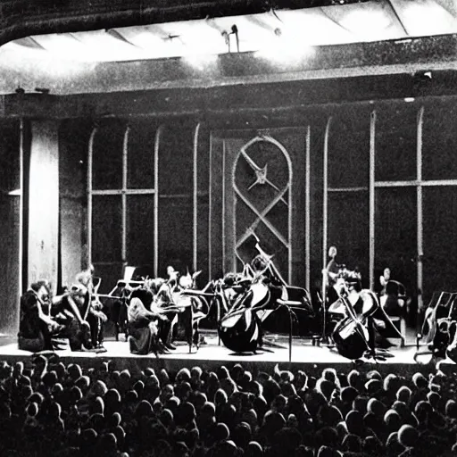 Image similar to concert for cello and atomic bomb