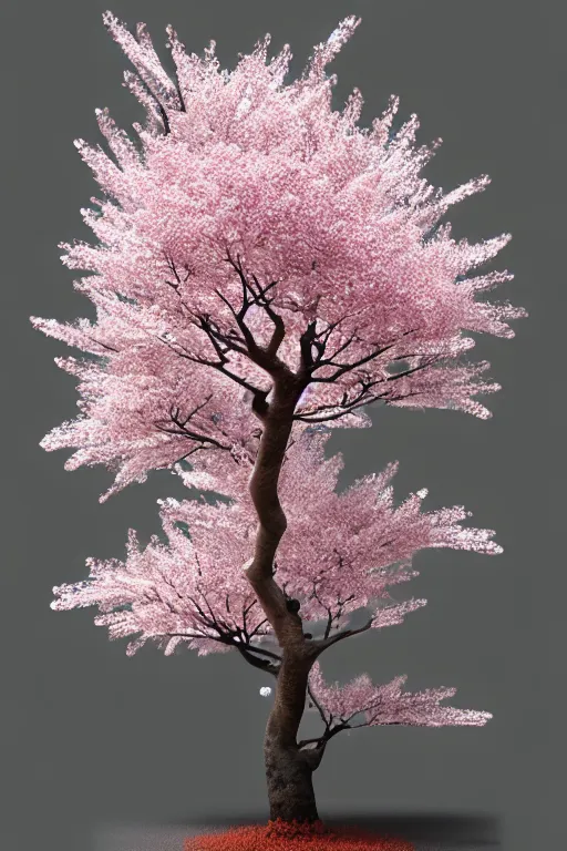 Prompt: a tree, made of sakura flowers, intricate, elegant, highly detailed, smooth, sharp focus, artstation