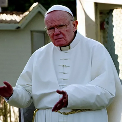 Image similar to john paul ii in breaking bad with walter white