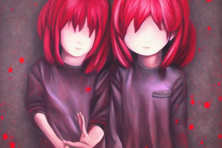 Prompt: infinitely detailed oil painting of yume nikki, by emi kuraya, atmospheric