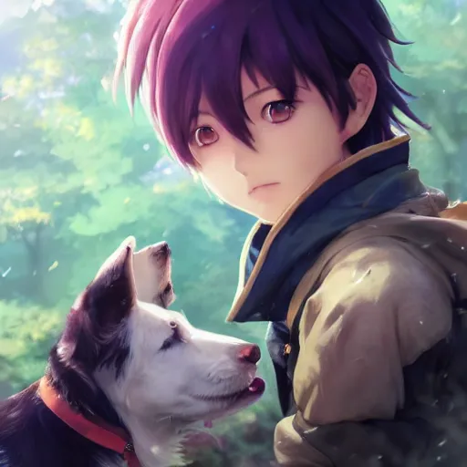 Anime Boy and Dog Wallpaper HD Artist 4K Wallpapers Images Photos and  Background  Wallpapers Den