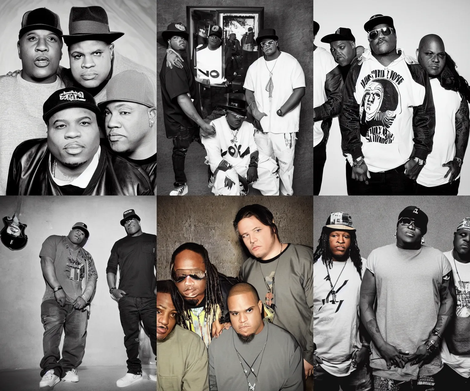 Image similar to portrait hip hop group The Lox