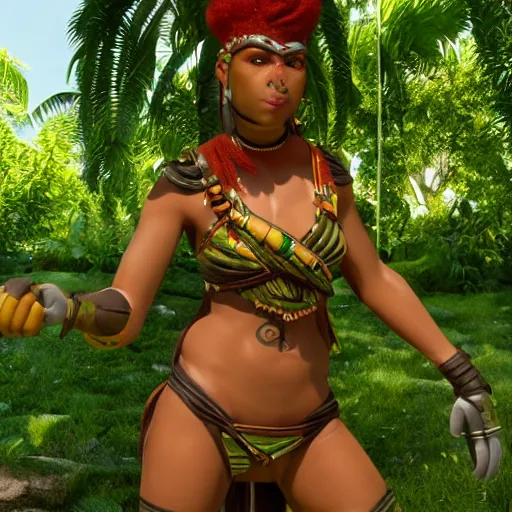 Prompt: unreal engine 5 render of beautiful girl Amazonka warrior