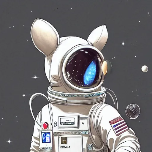 Image similar to a chinchilla in a astronaut suit, 3 d, sci - fi fantasy, intricate, elegant, highly detailed, lifelike, photorealistic, digital painting, artstation, illustration, concept art, sharp focus, art in the style of shigenori soejima
