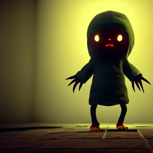 3 d render of new monster of little nightmares 2,, Stable Diffusion