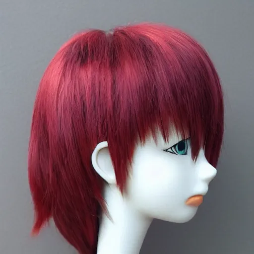 Image similar to handman handmale handhead hand sew to bold head, anime