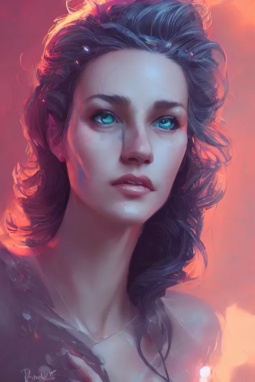 Image similar to clear portrait of a curious attractive women, background hyper detailed, character concept, full body, dynamic pose, glowing lights intricate, elegant, highly detailed, digital painting, artstation, concept art, sharp focus, illustration, van baarle lois and sanderson ruth