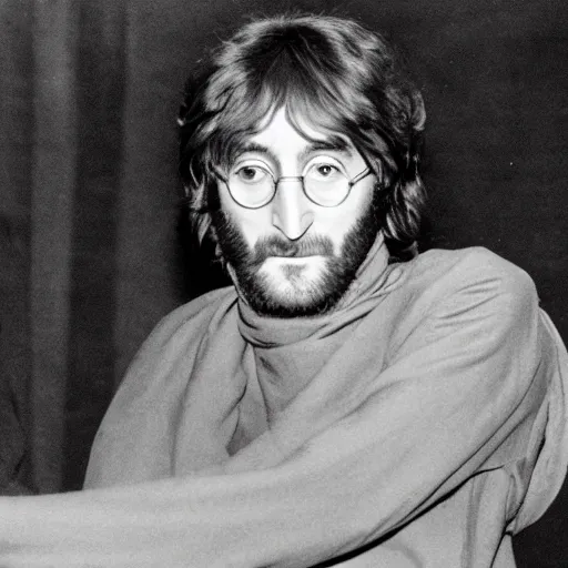 Prompt: a captured photograph of john lennon in the taliban - 5 0 0