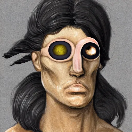 Image similar to greek cyclops, digital painting, character concept art