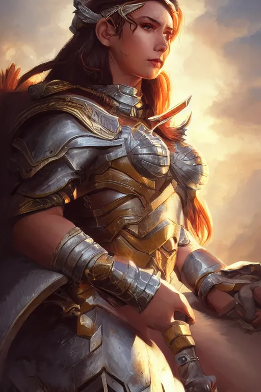 Image similar to amazon valkyrie athena, d & d, fantasy, portrait, highly detailed, headshot, digital painting, trending on artstation, concept art, sharp focus, illustration, art by artgerm and greg rutkowski and magali villeneuve