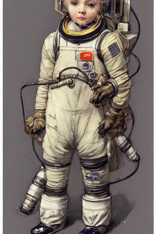 Image similar to (((((portrait of boy dressed as steampunk astronaut costume . muted colors.))))) by Jean-Baptiste Monge !!!!!!!!!!!!!!!!!!!!!!!!!!!