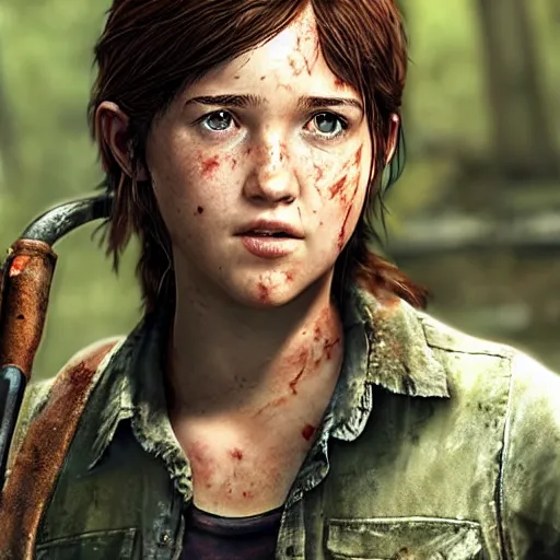 Prompt: ellie from the last of us