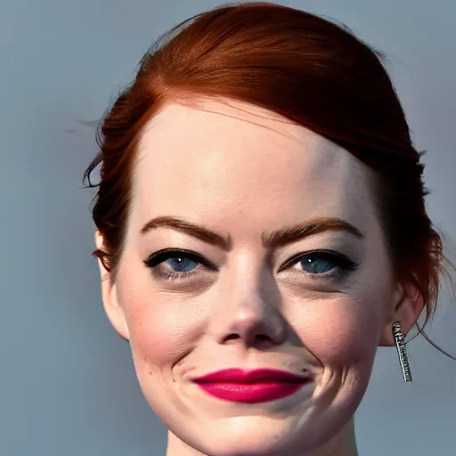 Prompt: Emma Stone in Victoria Secret, XF IQ4, f/1.4, ISO 200, 1/160s, 8K, Sense of Depth, color and contrast corrected, Nvidia AI, Dolby Vision, symmetrical balance, in-frame