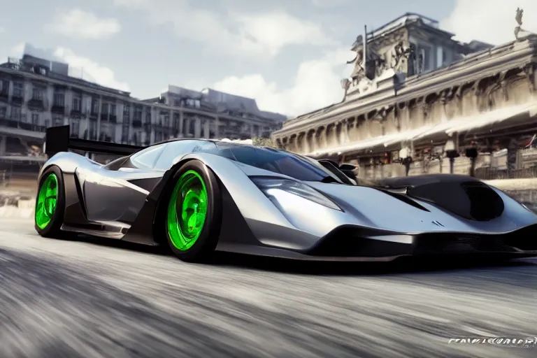 Image similar to photo wallpaper sport car gran turismo 7 forza horizon need for speed fast and furious 5 unreal engine supercar hypercar game concept car octane render, 4 khd 2 0 2 2 3 d cgi rtx style chrome reflexion global illumination ray tracing hdr arstation pixar and disney unreal