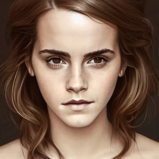 Image similar to emma watson -photograph of a real life god from heaven, lifelike, super highly detailed, professional digital painting, artstation, concept art, Unreal Engine 5, Photorealism, HD quality, 8k resolution, cinema 4d, 3D, beautiful, cinematic, art by artgerm and greg rutkowski and alphonse mucha and loish and WLOP