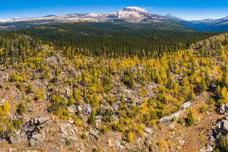 Image similar to A panoramaic view of Montana's wilderness