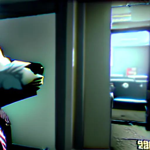 Prompt: screenshot from the pc game payday 2 ( max settings ) demonstrating the fursuit unlock